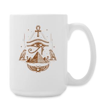 Symboles sacrés égyptiens - Grande tasse 440 ml - blanc - Droite