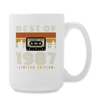 40 Ans 1987 Vintage Rétro Cadeau D’anniversaire - Grande tasse 440 ml - blanc - Droite
