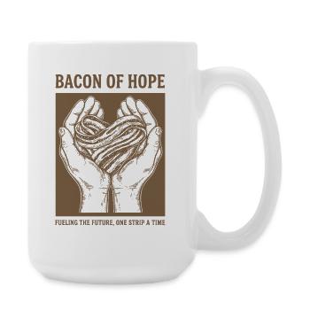 Breakfast Bacon Of Hope Brunch Café Drôle - Grande tasse 440 ml - blanc - Droite