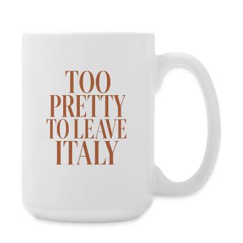 Mignon T-shirt italien pour les vacances d’été - Grande tasse 440 ml - blanc - Droite