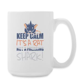 Rat, rat de maison, propriétaire de rats, amoureux des rats - Grande tasse 440 ml - blanc - Droite