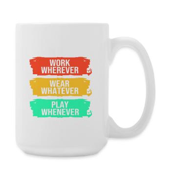 Remote Homeoffice - Große Tasse 440 ml - Weiß - Rechts