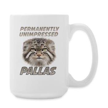Pallas Cat Manul Kaffee Motiv | Grumpy Wildkatze  - Grande tasse 440 ml - blanc - Droite