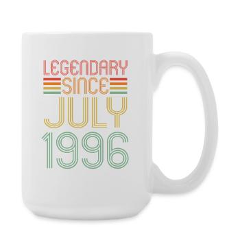 Legendary since July 1996, birthday - Large Mug 440 ml - white - Right