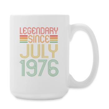 Legendary since July 1976, birthday - Large Mug 440 ml - white - Right