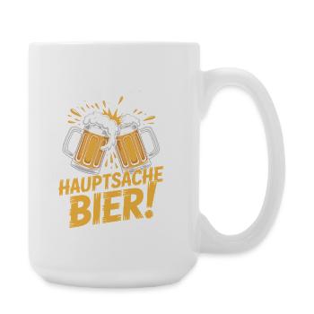 Bier Karneval Fasching Köln Helau oder Alaaf Bier - Große Tasse 440 ml - Weiß - Rechts