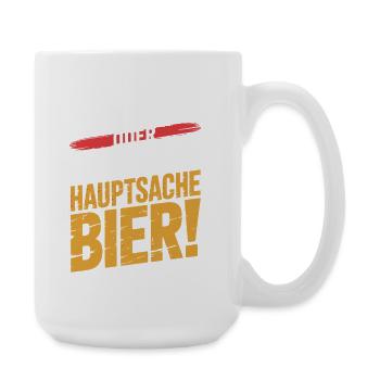 Bier Karneval Fasching Köln Helau oder Alaaf Bier - Große Tasse 440 ml - Weiß - Rechts