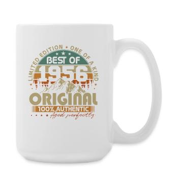 Anniversaire rétro vintage vintage original de 1956 - Grande tasse 440 ml - blanc - Droite