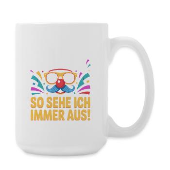 Karneval Das Ist Kein Kostüm Fasching Halloween - Große Tasse 440 ml - Weiß - Rechts