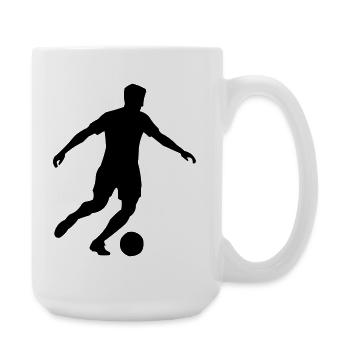 Football - Grande tasse 440 ml - blanc - Droite