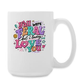 Lehrerin Spruch Humor Schule Geschenkidee - Große Tasse 440 ml - Weiß - Rechts