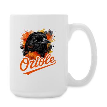 Oriole Vintage Rétro - Grande tasse 440 ml - blanc - Droite