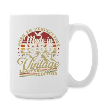 1966 Jahrgang Geburtstag Vintage Geschenk - Große Tasse 440 ml - Weiß - Rechts