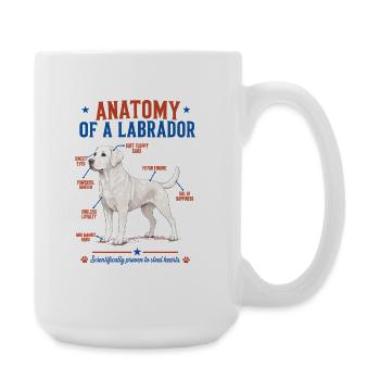 Chemise blanche Labrador Anatomy - Grande tasse 440 ml - blanc - Droite