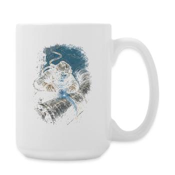 Unterwasserschweißer Unterwasser Schweißer - Große Tasse 440 ml - Weiß - Rechts
