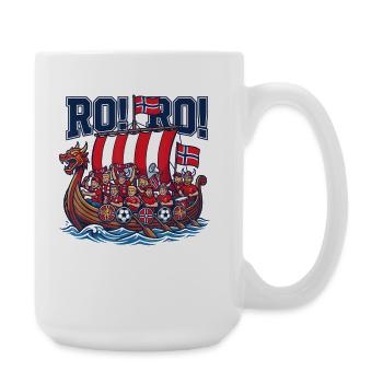 Rallye des fans de bateaux vikings norvégiens - Grande tasse 440 ml - blanc - Droite
