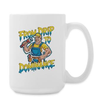Maître plombier du filtre à l’artisan qualifié - Grande tasse 440 ml - blanc - Droite