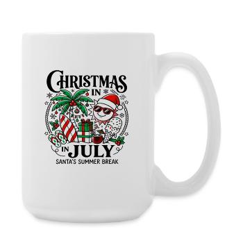 Noël en juillet Vacances d’été du Père Noël - Grande tasse 440 ml - blanc - Droite