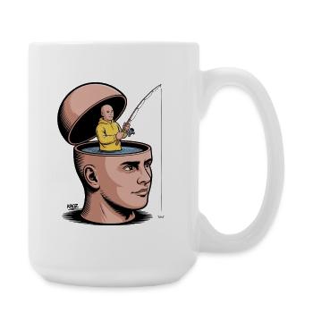 Mind Reel : Surréaliste Fisher Within - Grande tasse 440 ml - blanc - Droite