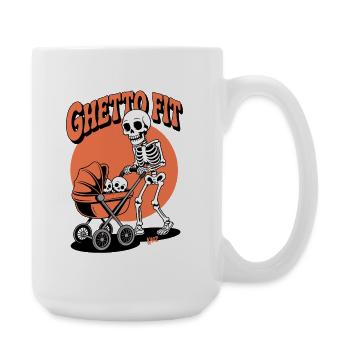 Ghetto Fit Skeleton Stroller - Large Mug 440 ml - white - Right