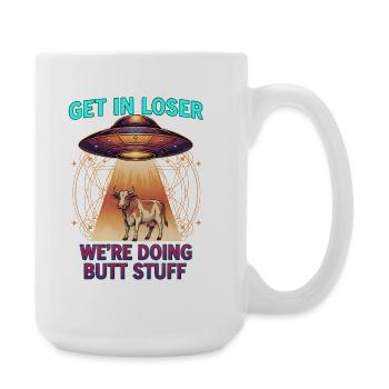 Lustiges Meme, Verlierer, wir machen Po-Sachen - Große Tasse 440 ml - Weiß - Rechts