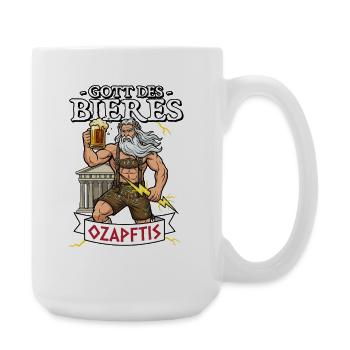 Gott des Bieres Ozapftis Sauftour Bier - Große Tasse 440 ml - Weiß - Rechts
