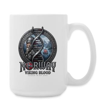 Sang viking norvégien – ADN des Vikings - Grande tasse 440 ml - blanc - Droite