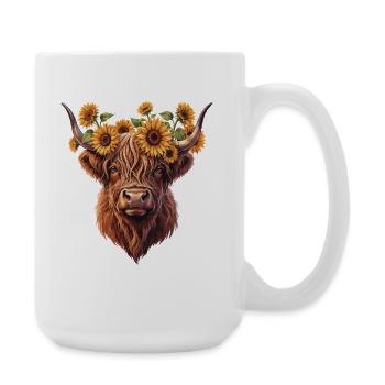 Bétail des hautes terres de Sonnenkranz - Grande tasse 440 ml - blanc - Droite