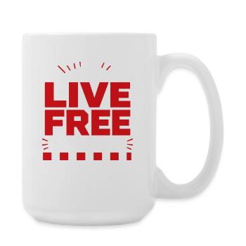 Mountain Tee Live Free or Not - Grande tasse 440 ml - blanc - Droite