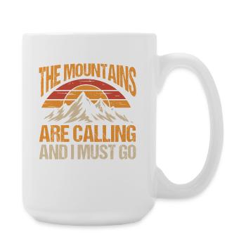 Randonnée sur sentier de montagne Randonnée en plein air Braconnage - Grande tasse 440 ml - blanc - Droite