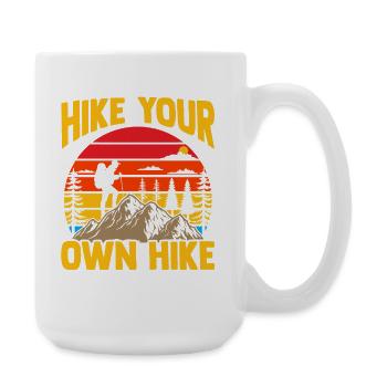 Randonnée sur sentier de montagne Randonnée en plein air Braconnage - Grande tasse 440 ml - blanc - Droite