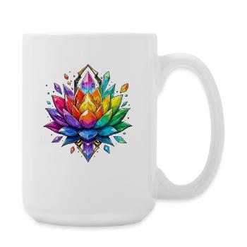 Lotus de Cristal Lumineux - Grande tasse 440 ml - blanc - Droite
