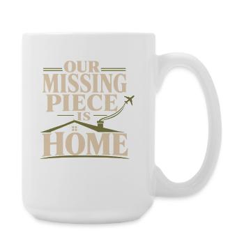 Accueil familial du retour militaire - Grande tasse 440 ml - blanc - Droite