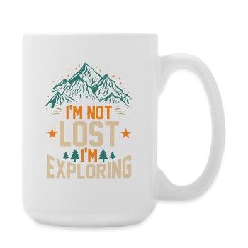 Randonnée sur sentier de montagne Randonnée en plein air Braconnage - Grande tasse 440 ml - blanc - Droite
