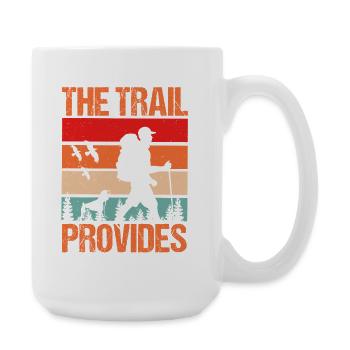 Randonnée sur sentier de montagne Randonnée en plein air Braconnage - Grande tasse 440 ml - blanc - Droite