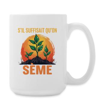 Jardinier Cadeau humour personnalisé - Grande tasse 440 ml - blanc - Droite