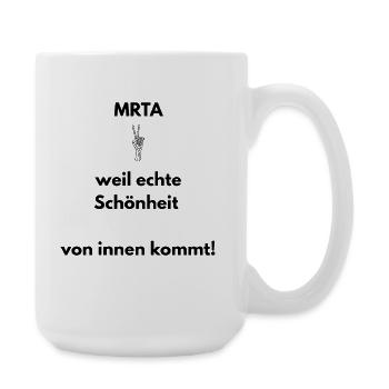 MTRA Echte Schönheit kommt von innen T-Shirt - Große Tasse 440 ml - Weiß - Rechts