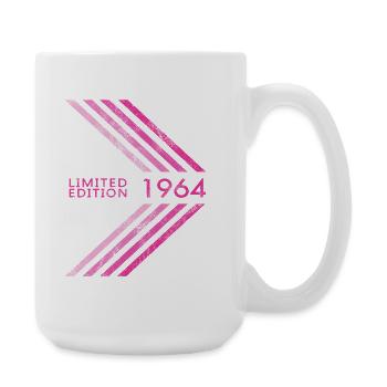 1964 Limited Edition Geburtstag Frauen Damen - Große Tasse 440 ml - Weiß - Rechts