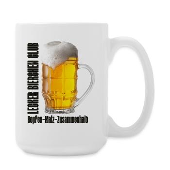 Lecker Bierchen Club Bier Bierglas  - Große Tasse 440 ml - Weiß - Rechts