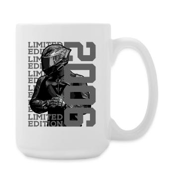 LIMITED EDITION 2006 MOTORCYCLE 20TH BIRTHDAY - Large Mug 440 ml - white - Right