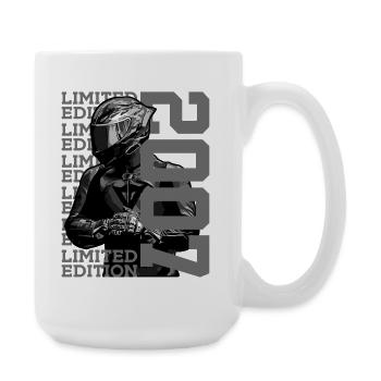 19E ANNIVERSAIRE DE MOTO ÉDITION LIMITÉE 2007 - Grande tasse 440 ml - blanc - Droite