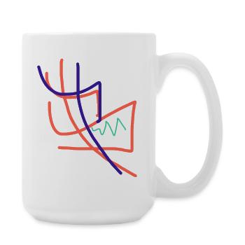 Was schenke ich einer Künstlerin? - Große Tasse 440 ml - Weiß - Rechts