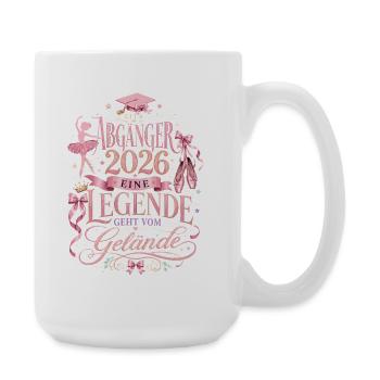 Kita Abgängerin 2026 Kleine Ballettlegende - Große Tasse 440 ml - Weiß - Rechts