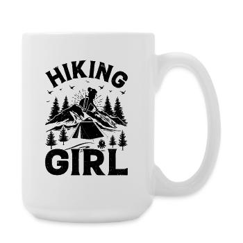 Hiking Girl Mountain Hiking Girls - Large Mug 440 ml - white - Right