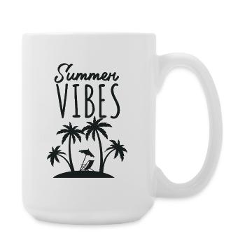 Escapade estivale à la plage Summer Vibes - Grande tasse 440 ml - blanc - Droite