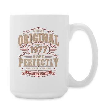 49th Birthday Gift Husband Original Vintage 1977 - Large Mug 440 ml - white - Right
