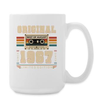 Cadeau d’anniversaire pour le 59e anniversaire Août 1967 - Grande tasse 440 ml - blanc - Droite