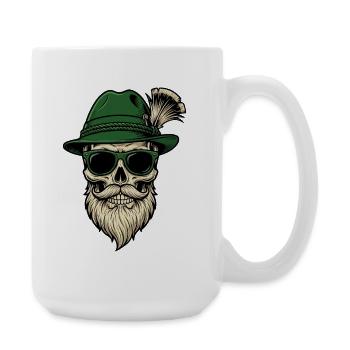 Festival folklorique traditionnel de remplacement du costume Bavière - Grande tasse 440 ml - blanc - Droite