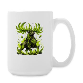 Neon Crystal Deer - Large Mug 440 ml - white - Right