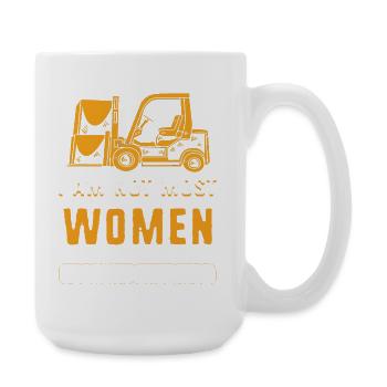 Forklift driver - Large Mug 440 ml - white - Right